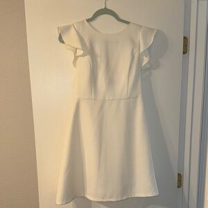 Molly Bracken Open Back Ruffle Sleeve A-Line Dress